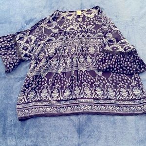 Bila BOHO Blouse with Keyhole Opening